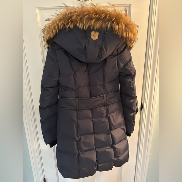 Mackage KAY Down Coat in Navy size XS with garment bag - Picture 5 of 8